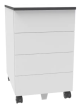 Container-Schreibtischschrank SZPP 640 Front aus Platte Rader