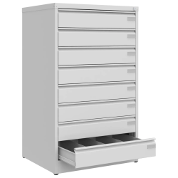 Metall-Aktenschrank SZK 303 ST mit 8 Schubladen-77,5 cm