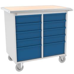 Werkstattwagen SZWN 252 für Werkzeuge auf Rädern, Bremse