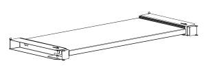 Metall-Schiebeboden für Büroschränke Sbm m 1000 mm