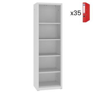 Geschlossenes Bücherregal aus Metall für Akten und Dokumente RZ 201 LX