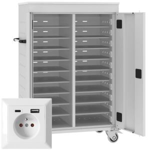 Wózek, szafka na laptopy i tablety WNL 210 mobilna na kółkach